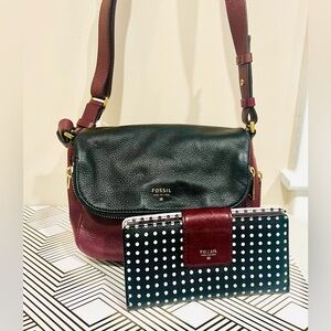 🔥Fossil Set Bag + Wallet🔥